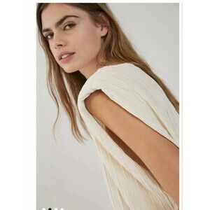 Anthropologie Lyra Knit Tank Top Ivory Size S